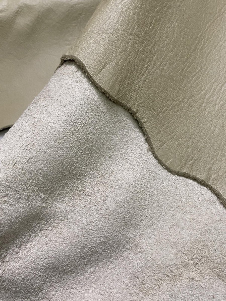 画像7: 牛革　クロームソフト　ウグイス　レザークラフト　 (7)