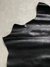 画像2: 牛革　バッファロー　ブラック　レザー (2)