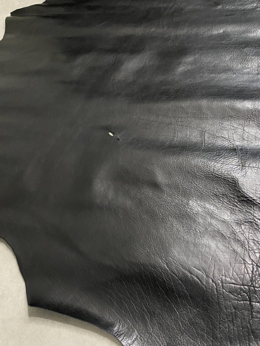 画像7: 牛革　バッファロー　ブラック　レザー (7)