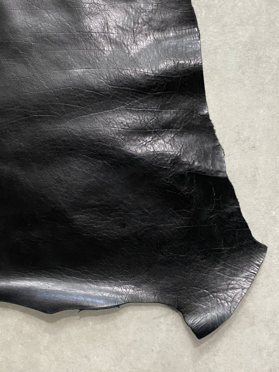 画像7: 牛革　バッファロー　ブラック　レザー (7)