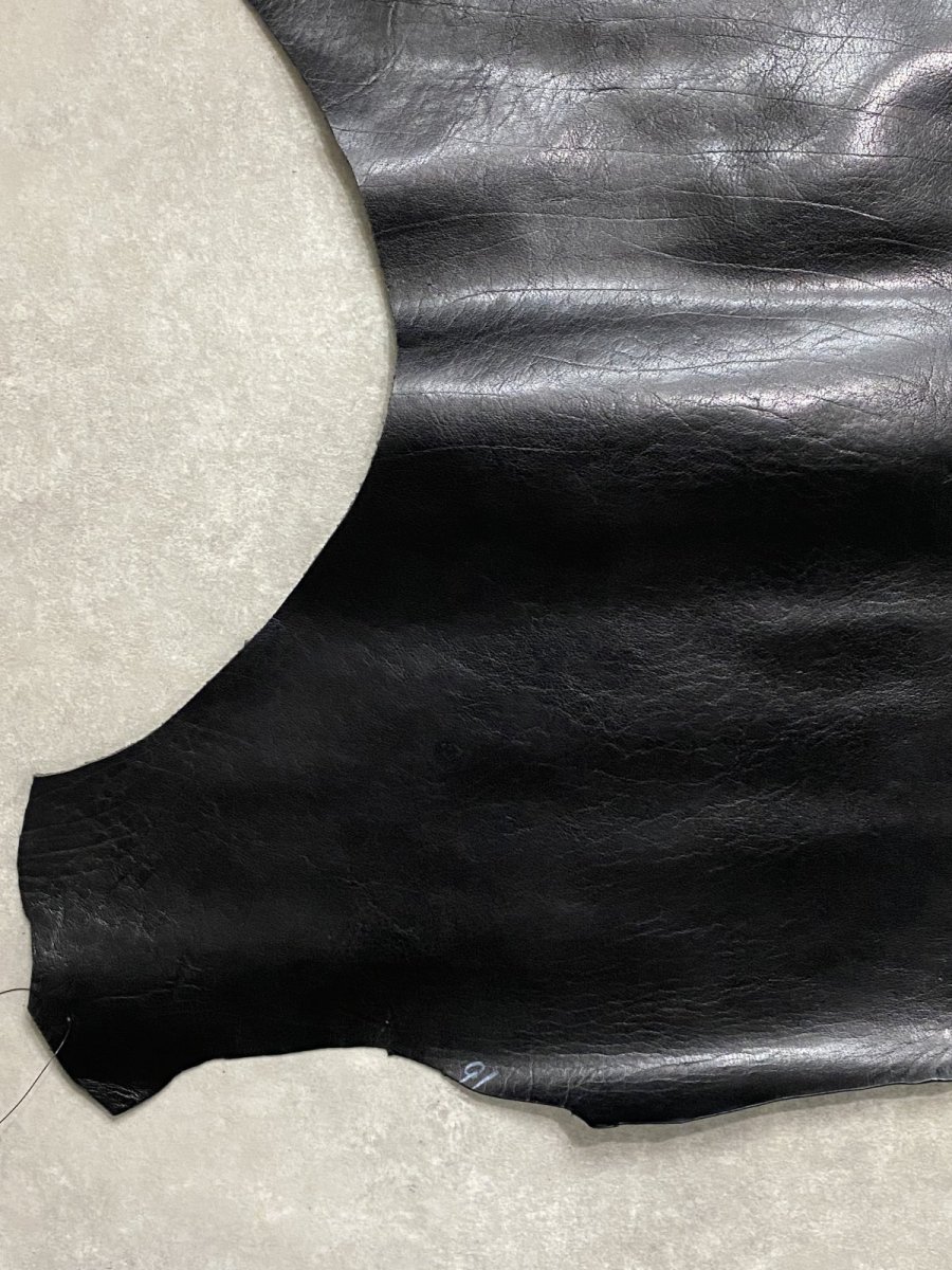 画像6: 牛革　バッファロー　ブラック　レザー (6)