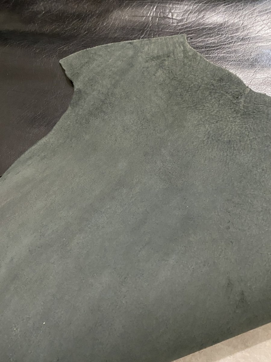 画像10: 牛革　バッファロー　ブラック　レザー (10)