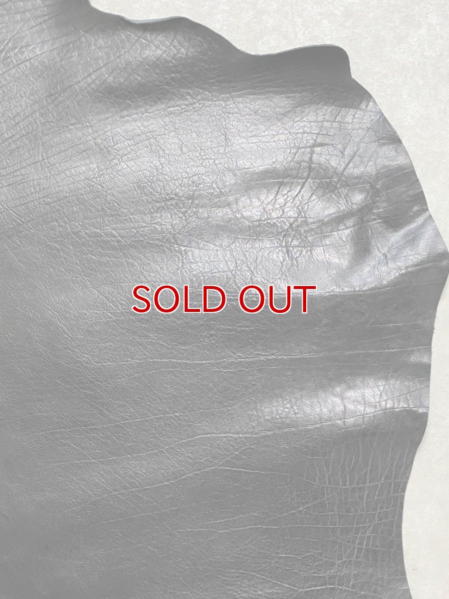 画像6: 牛革　バッファロー　ブラック　レザー (6)