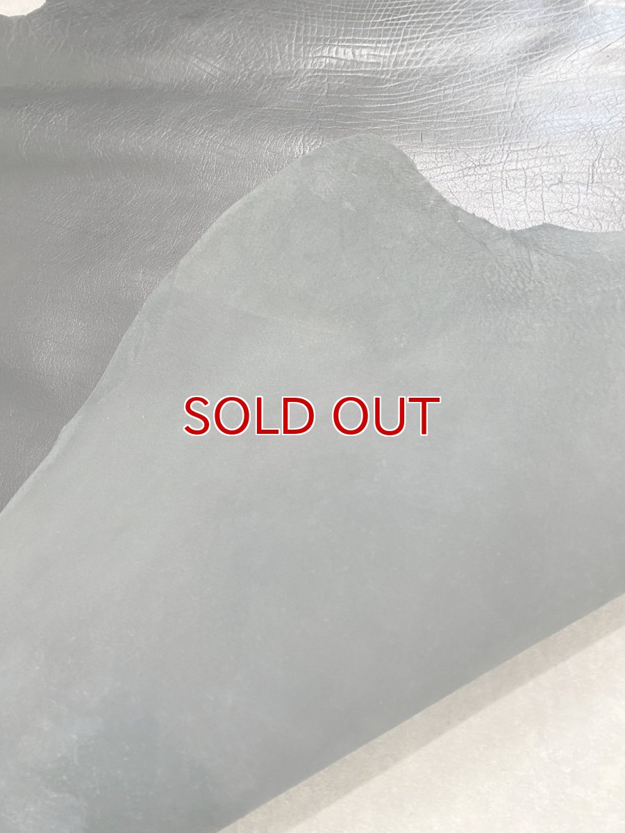 画像12: 牛革　バッファロー　ブラック　レザー (12)