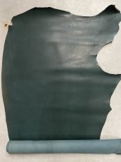 画像1: 牛革　ソフトヌメ　ダークグリーン　レザークラフト (1)