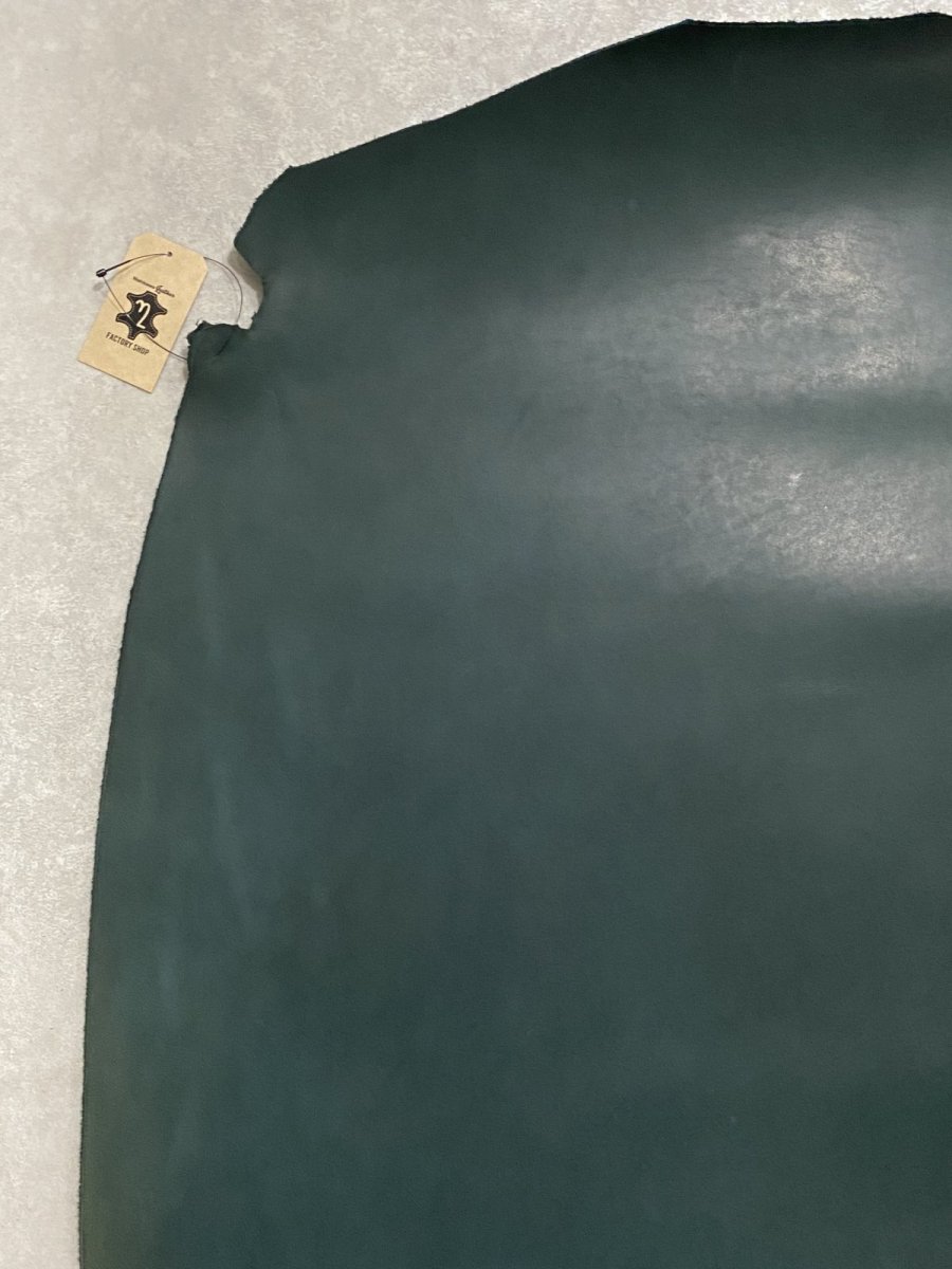 画像3: 牛革　ソフトヌメ　ダークグリーン　レザークラフト (3)