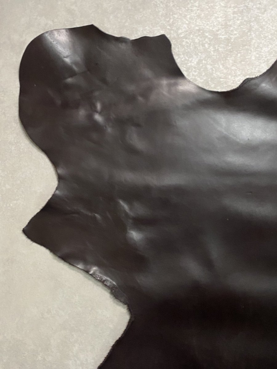 画像3: 牛革　ソフトヌメ　ダークブラウン　レザークラフト (3)