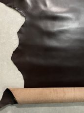 画像4: 牛革　ソフトヌメ　ダークブラウン　レザークラフト (4)