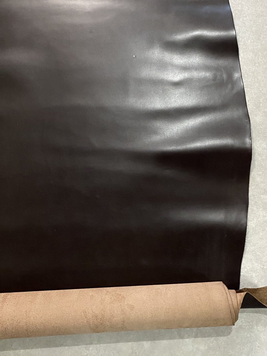 画像6: 牛革　ソフトヌメ　ダークブラウン　レザークラフト (6)