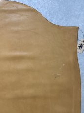 画像4: 牛革　グローブレザー　キャメル素上げ　レザークラフト (4)