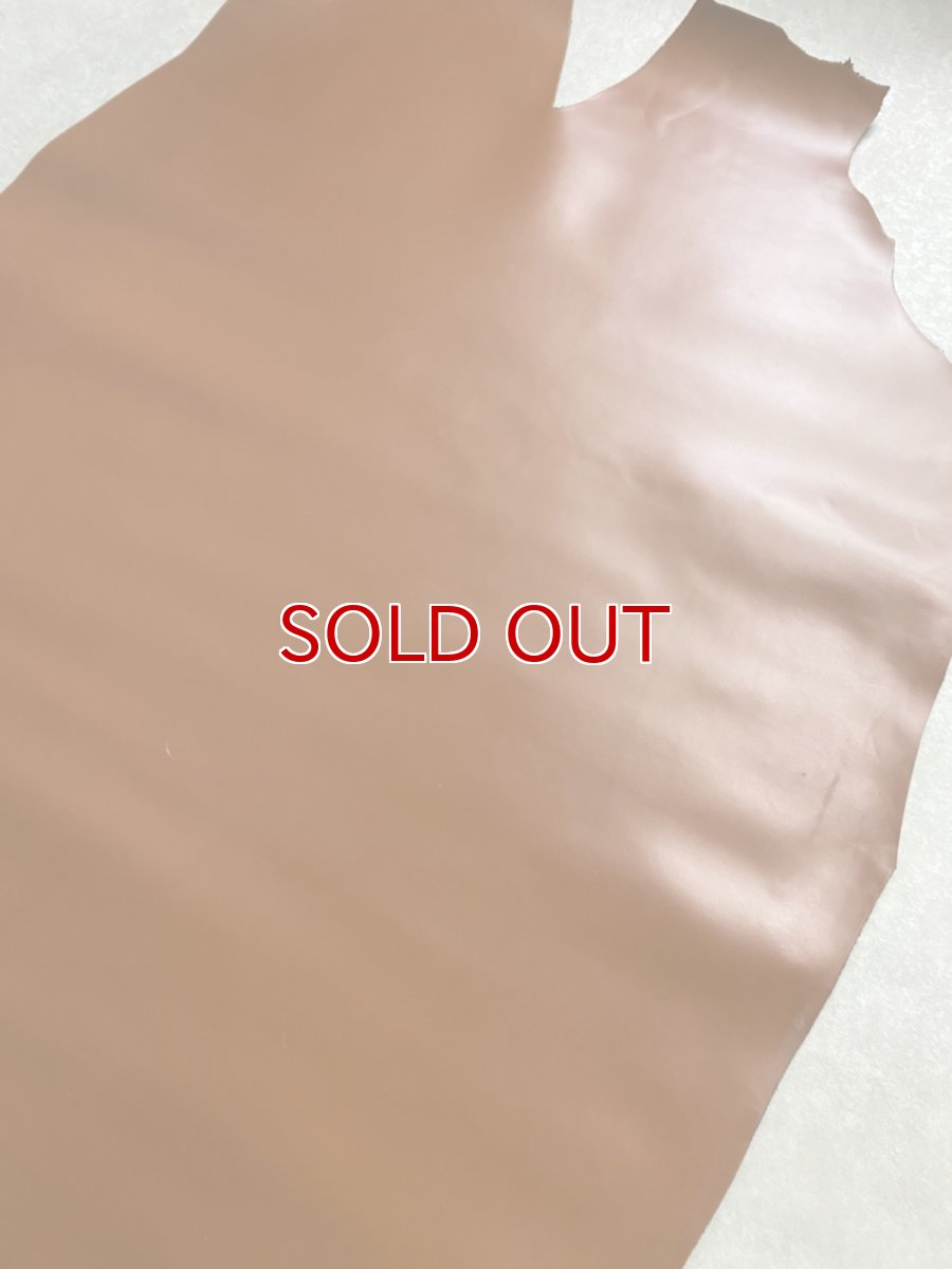 画像5: 牛革　ガラスレザー　ブラウン　レザークラフト (5)