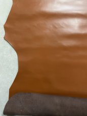 画像7: 牛革　ガラスレザー　ブラウン　レザークラフト (7)