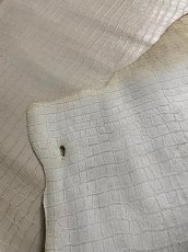 画像10: 牛革　クロコダイル型押し  ベージュ　レザー (10)