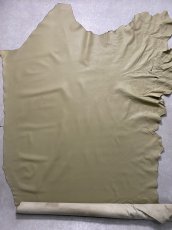 画像2: 牛革　クロームソフト　ウグイス　レザークラフト　 (2)