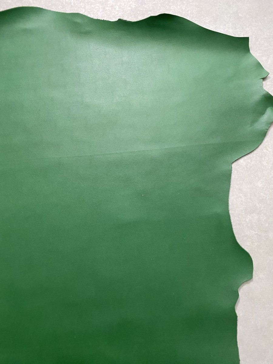 画像8: 牛革　クシュベル　モスグリーン　レザークラフト (8)