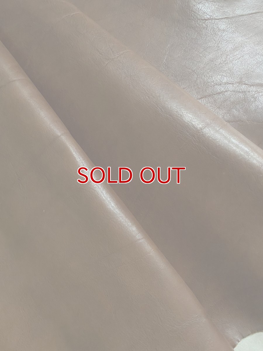 画像2: 牛革　ショルダー　ニコチン　レザークラフト (2)