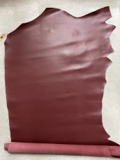 画像2: 牛革　Jスムース　ボルドー　レザー (2)