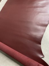 画像3: 牛革　Jスムース　ボルドー　レザー (3)
