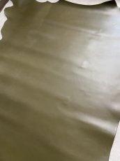 画像4: 牛革　Jスムース　カーキ　レザー (4)