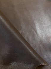 画像2: 牛革　アレグリアバッファロー　ダークブラウン　レザー (2)