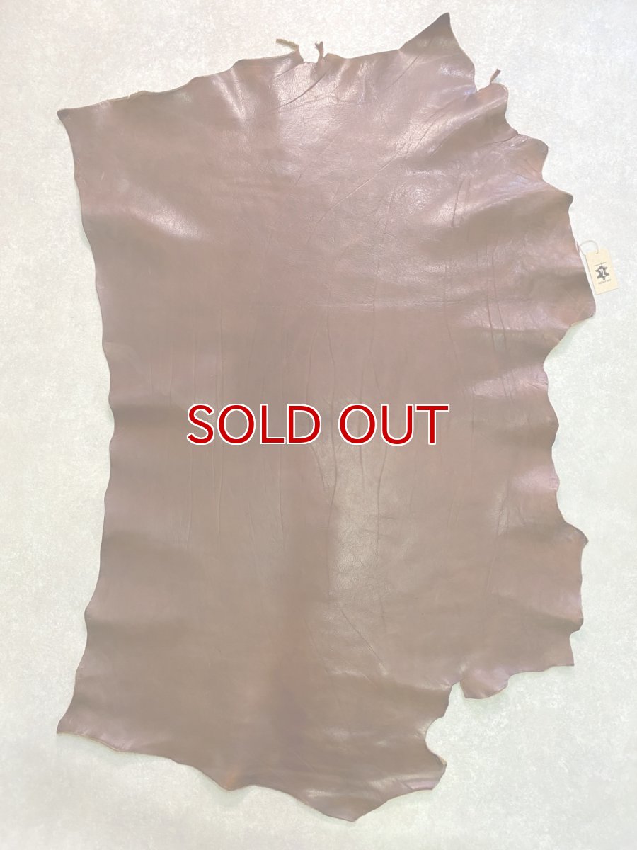 画像1: 牛革　ショルダー　ニコチン　レザークラフト (1)