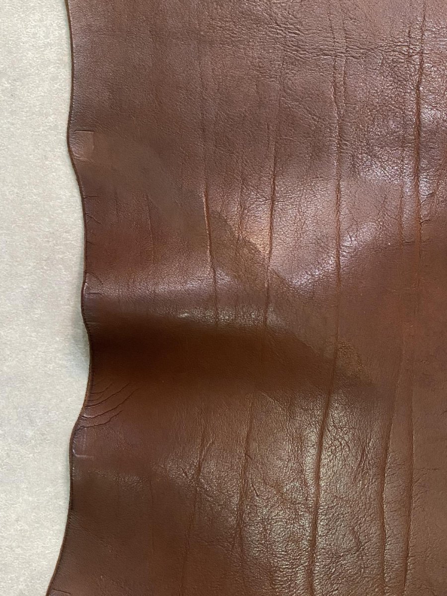 画像7: 牛革　ショルダー　ニコチン　レザークラフト (7)