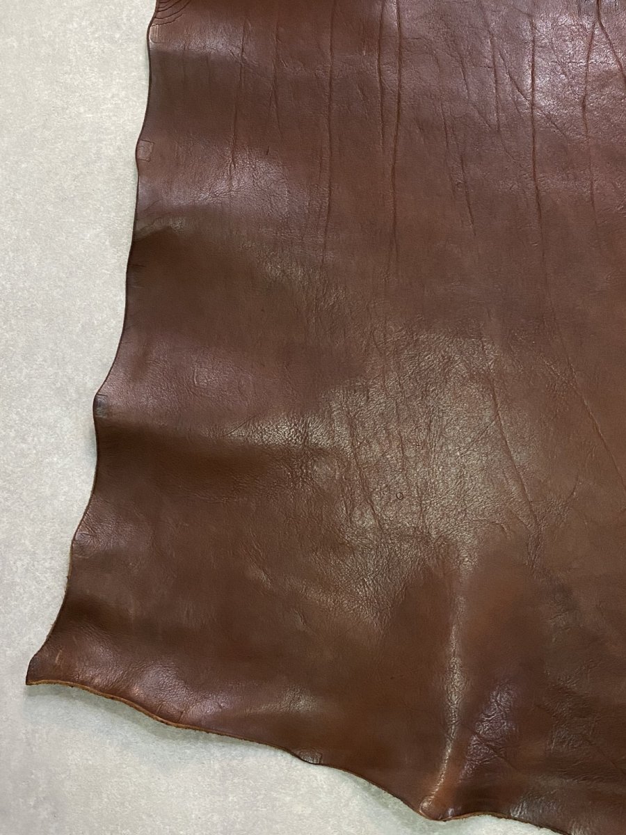 画像5: 牛革　ショルダー　ニコチン　レザークラフト (5)