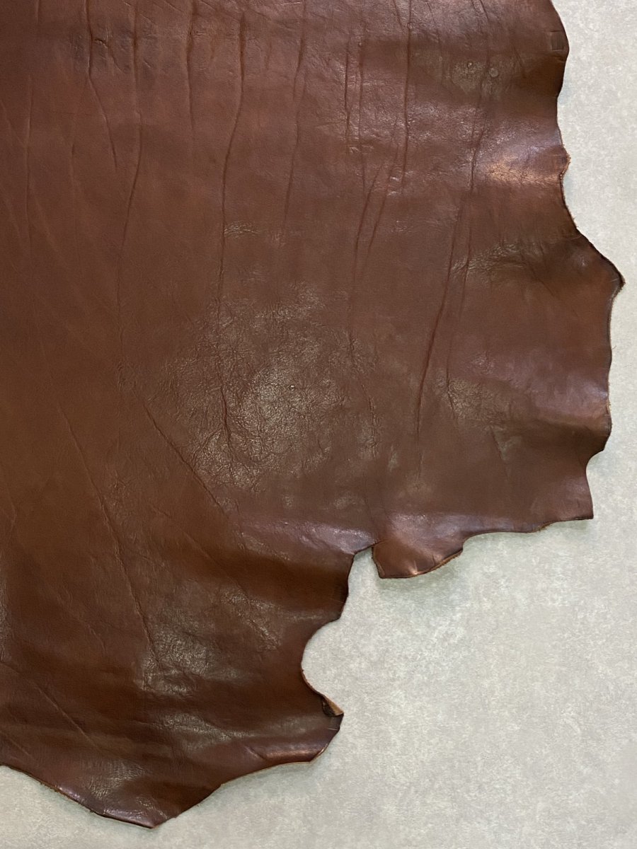 画像6: 牛革　ショルダー　ニコチン　レザークラフト (6)