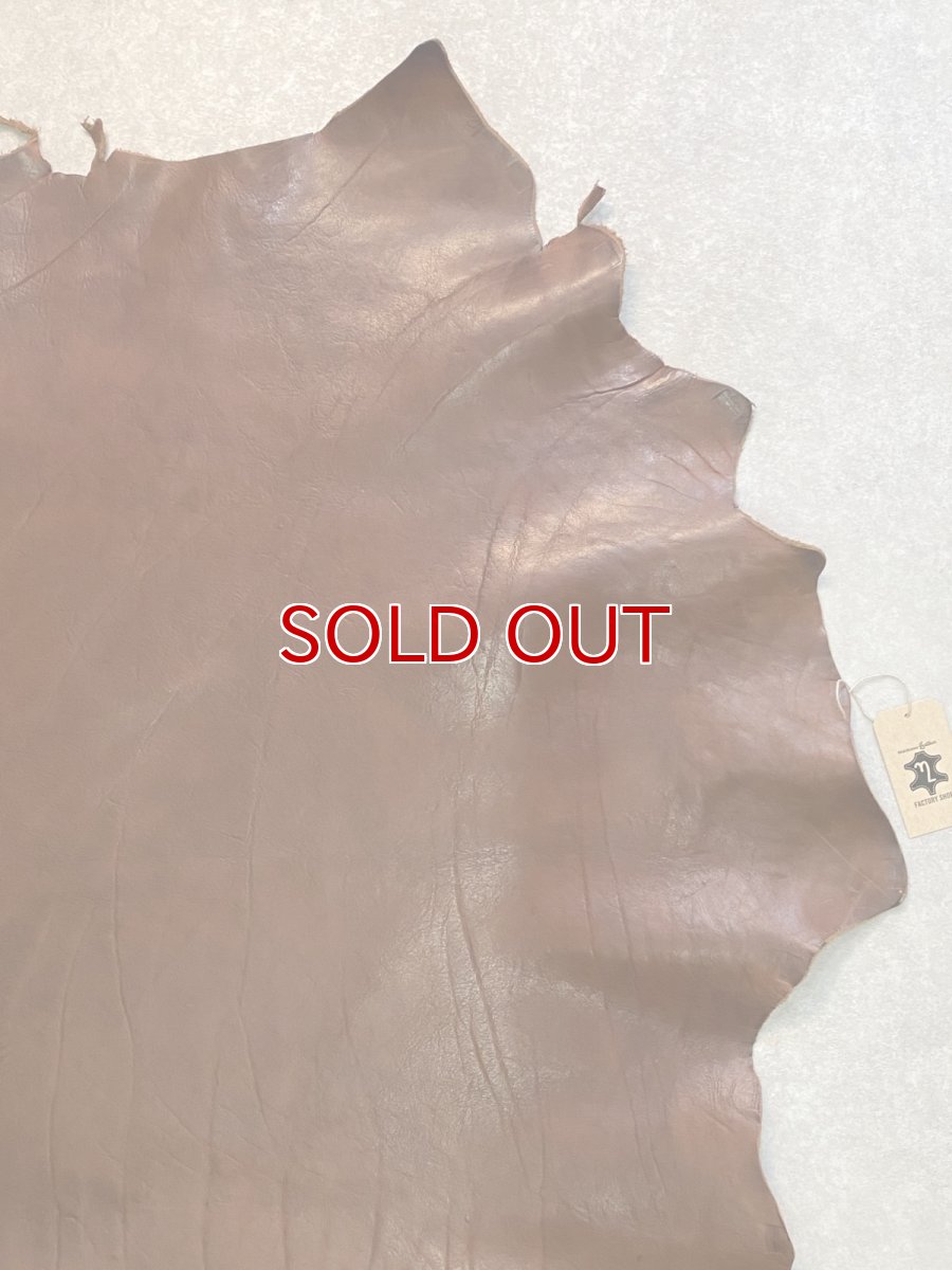 画像4: 牛革　ショルダー　ニコチン　レザークラフト (4)