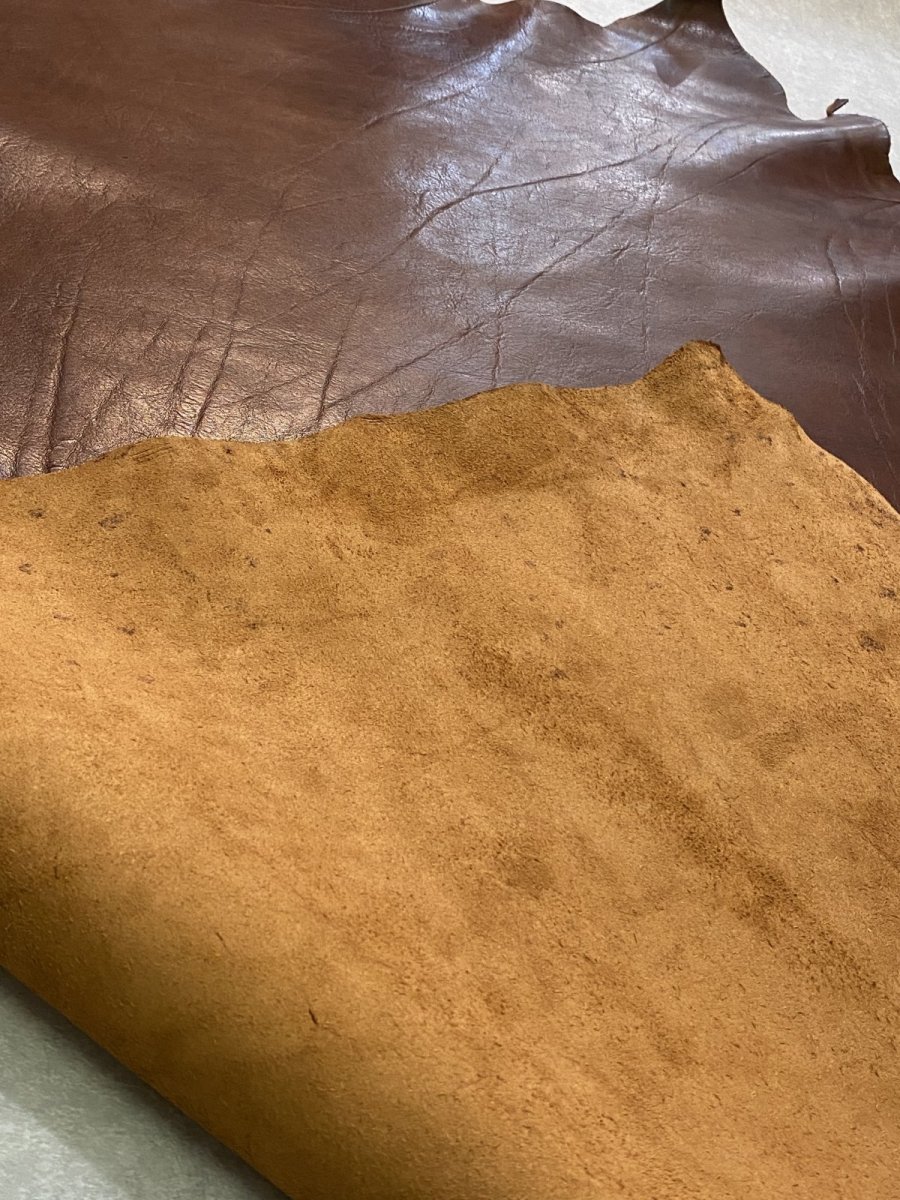 画像9: 牛革　ショルダー　ニコチン　レザークラフト (9)