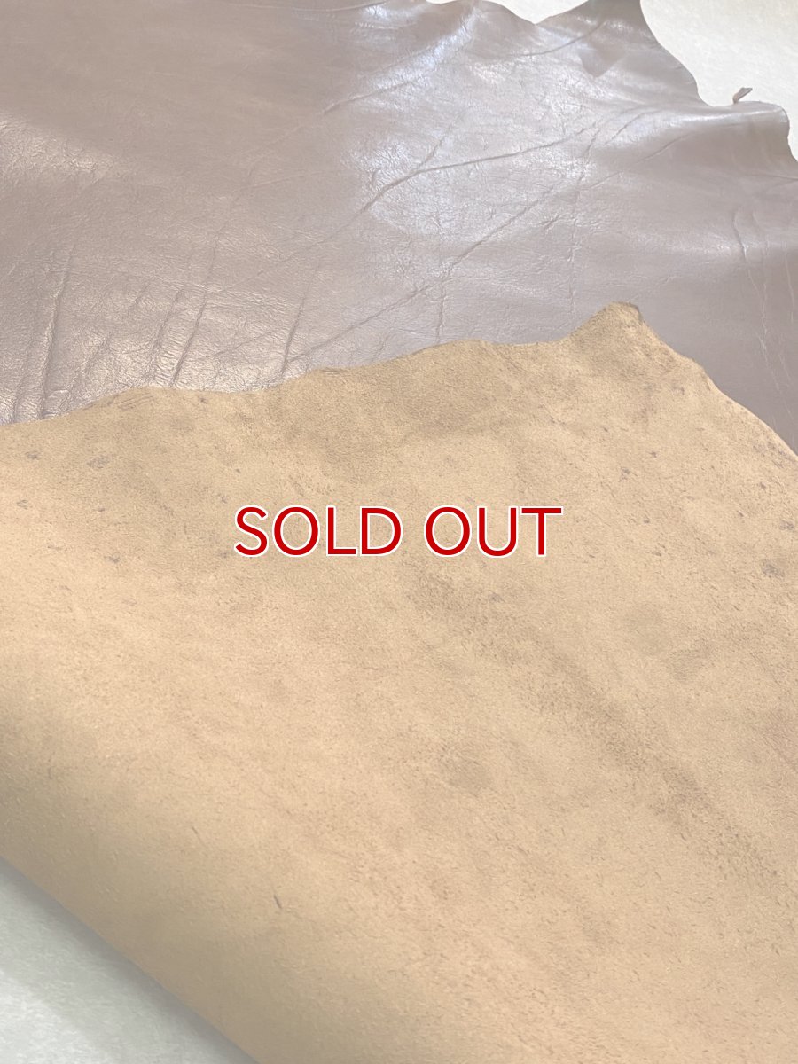 画像9: 牛革　ショルダー　ニコチン　レザークラフト (9)