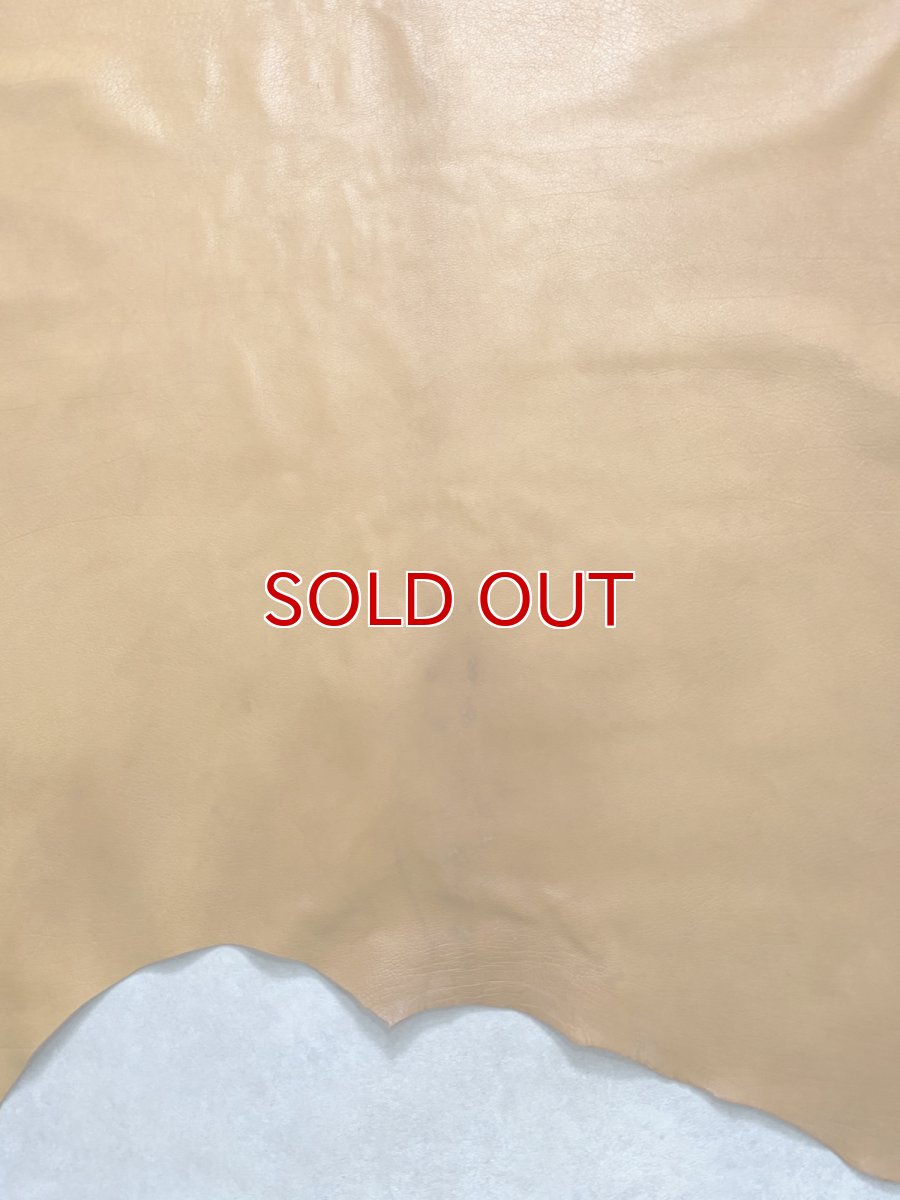 画像9: 牛革　ソフトバッファロー　キャメル　レザー (9)