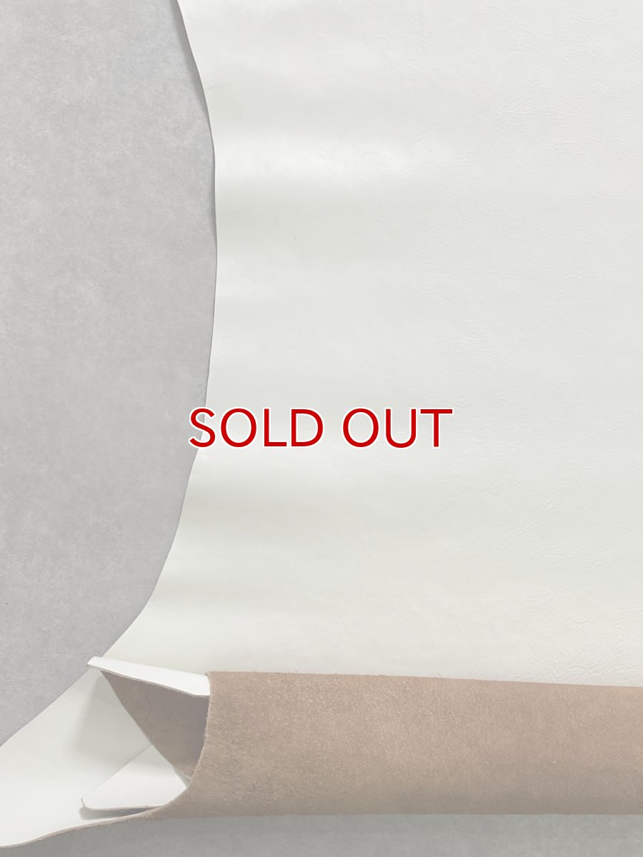 画像4: 牛革   茶芯レザー　ホワイト (4)