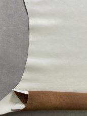 画像4: 牛革   茶芯レザー　ホワイト (4)