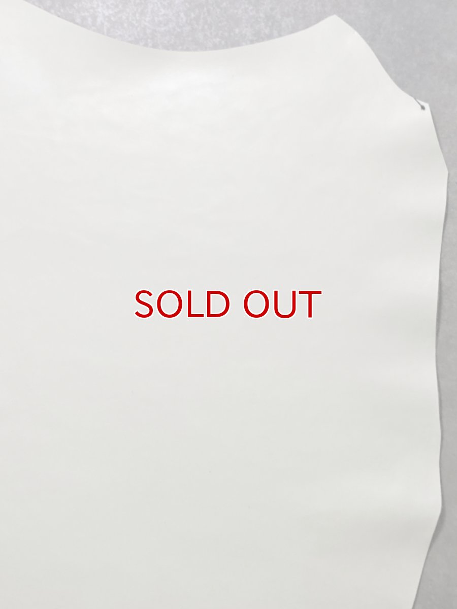 画像3: 牛革   茶芯レザー　ホワイト (3)