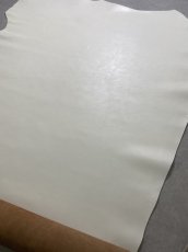 画像6: 牛革   茶芯レザー　ホワイト (6)