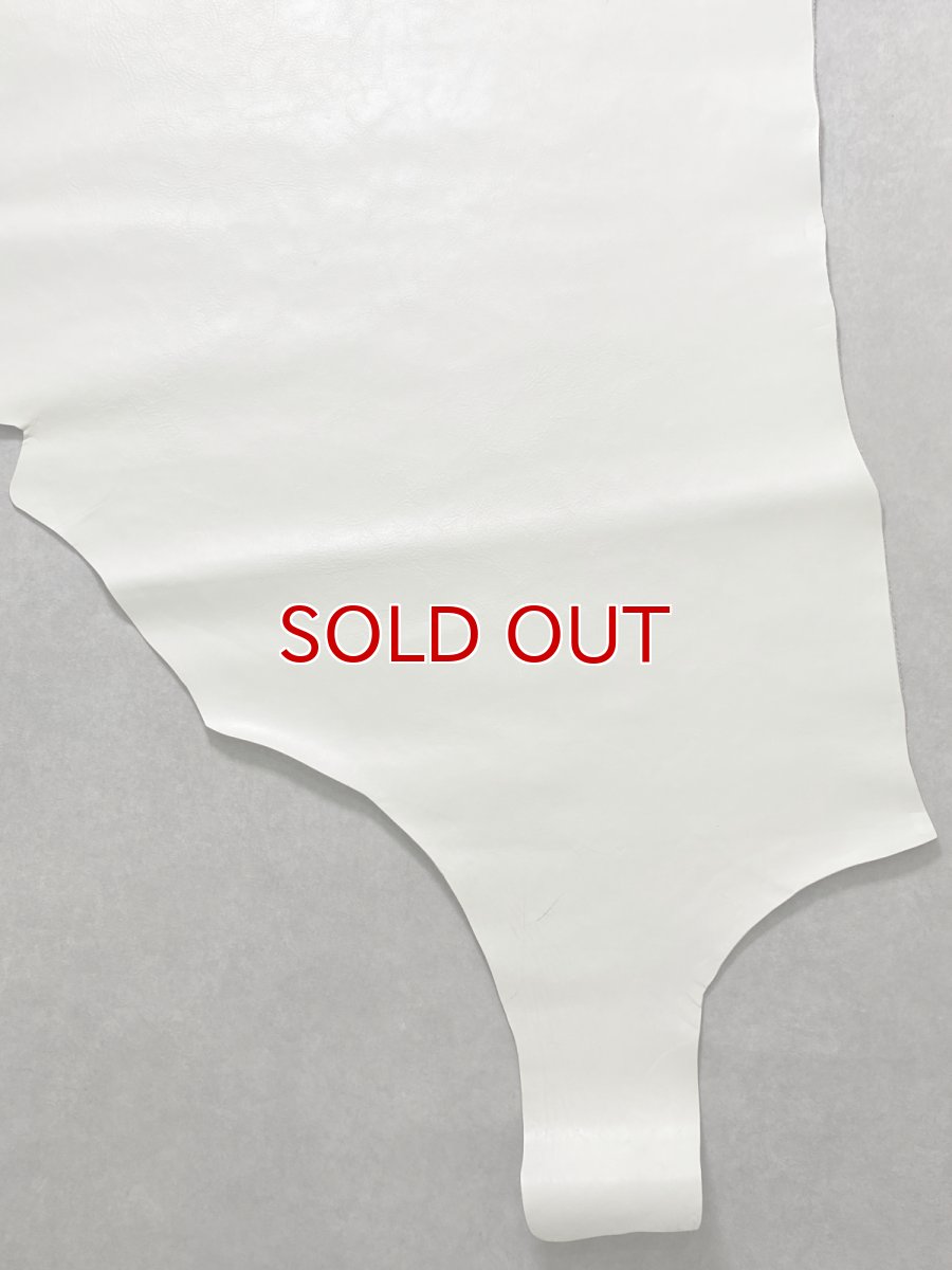 画像8: 牛革   茶芯レザー　ホワイト (8)