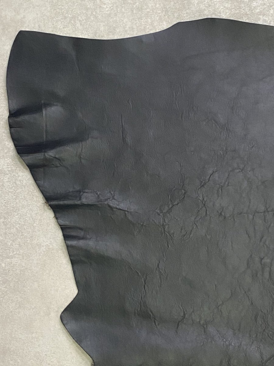 画像2: 牛革   茶芯レザー　ブラック (2)