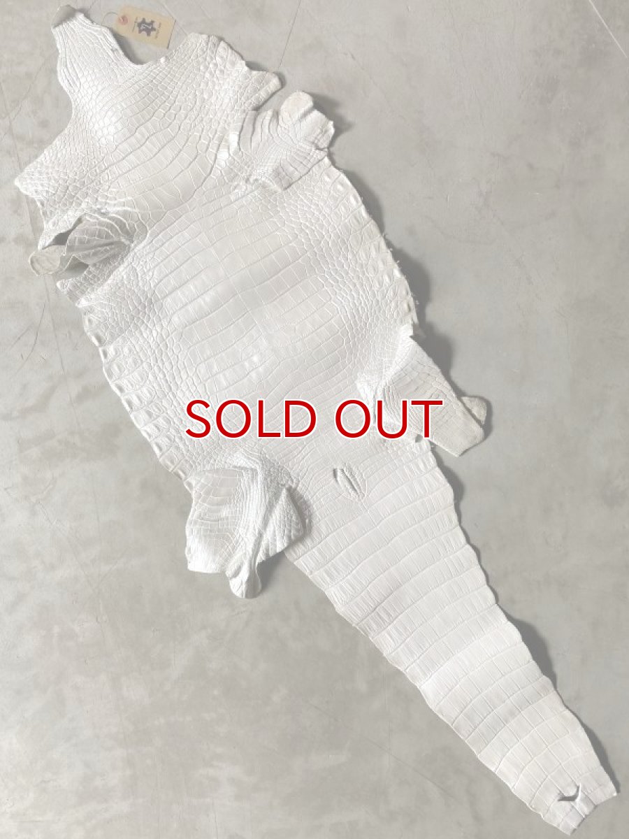 画像1: ラージクロコ　パールホワイト　43 (1)