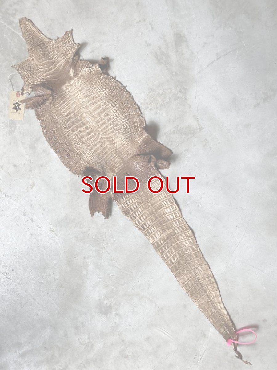 画像1: クロコダイル　ヌバック　ブラウン　24 (1)