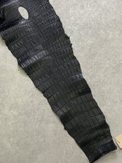 画像7: スモールクロコダイル ブラック 36 ポロサス ワニ革 クロコダイル革  (7)