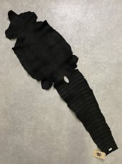 画像9: スモールクロコダイル ブラック 36 ポロサス ワニ革 クロコダイル革  (9)