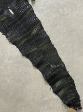 画像7: スモールクロコダイル ブラック 40 ポロサス ワニ革 クロコダイル革  (7)