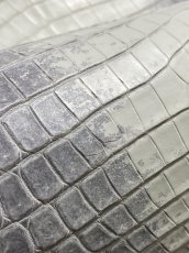 画像8: ヒマラヤクロコダイル　ナチュラル　35　ワニ革　ナイルクロコダイル　クロコダイル革　エキゾチックレザー (8)