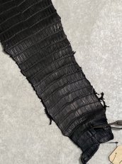 画像5: スモールクロコダイル　ブラック　29　ポロサス　ワニ革　クロコダイル革　 (5)