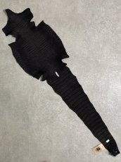画像11: スモールクロコダイル　ブラック　37　ポロサス　ワニ革　クロコダイル革　 (11)