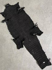 画像10: スモールクロコダイル　ブラック　41　ポロサス　ワニ革　クロコダイル革　 (10)