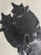 画像1: お客様ご予約商品　スモールクロコダイル　ブラック　40,41 (1)