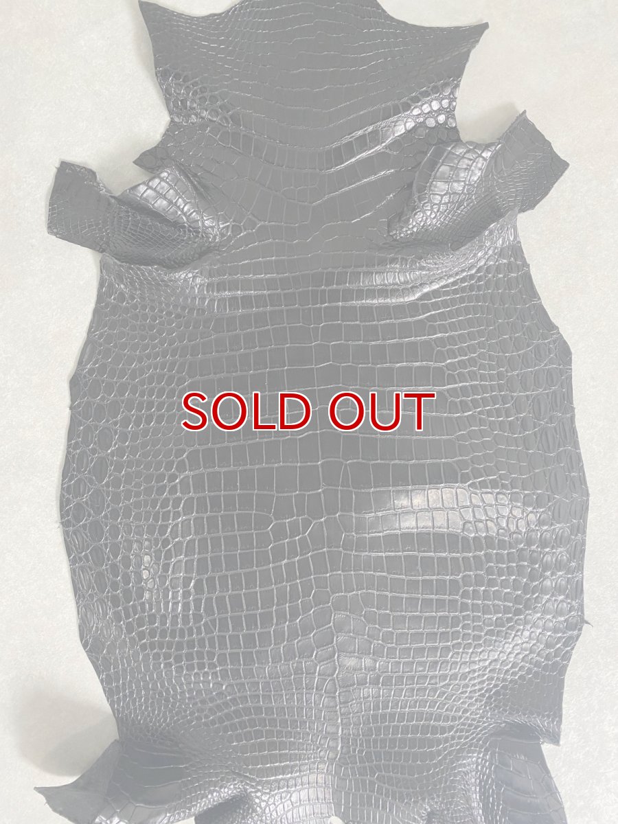 画像5: お客様ご予約商品　スモールクロコダイル　ブラック　40,41 (5)