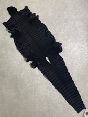 画像10: クロコダイル　 レトロブラック　39　鰐革　ワニ革 (10)